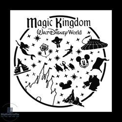 magic kingdom walt dis world svg, disney svg, disney castle svg, mickey mouse svg
