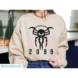 spidey 2099 sweatshirt, vintage spider-man 2099 hoodie, spider-man across the spider-verse shirt, marvel comics shirt, n