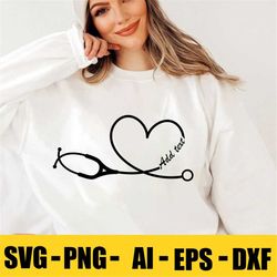 heart stethoscope svg, stethoscope svg essential worker svg,doctor svg,nurse svg stethoscope clipart vector shirt,dxf ep