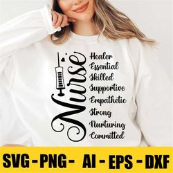 nurse svg, nursing svg, typography svg, nurse shirt svg, school nurse svg, svg,png, eps, dxf instant download, cricut