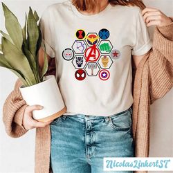 avengers logo shirt, marvel shirt, avengers all team, spiderman iron man thor, superheroes shirt, avengers assemble, kid