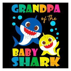 grandpa of the baby shark svg, trending svg, baby shark svg, shark svg, grandpa shark svg, grandpa svg, grandfather shar