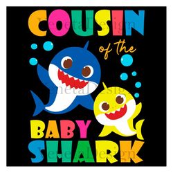 cousin of the baby shark svg, trending svg, baby shark svg, shark svg, cousin shark svg, cousin svg, shark family svg, b