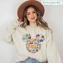 cars land sweatshirt, cars family hoodie, pixar cars mickey head tee, radiator springs shirt, mcqueen mater, disney vaca