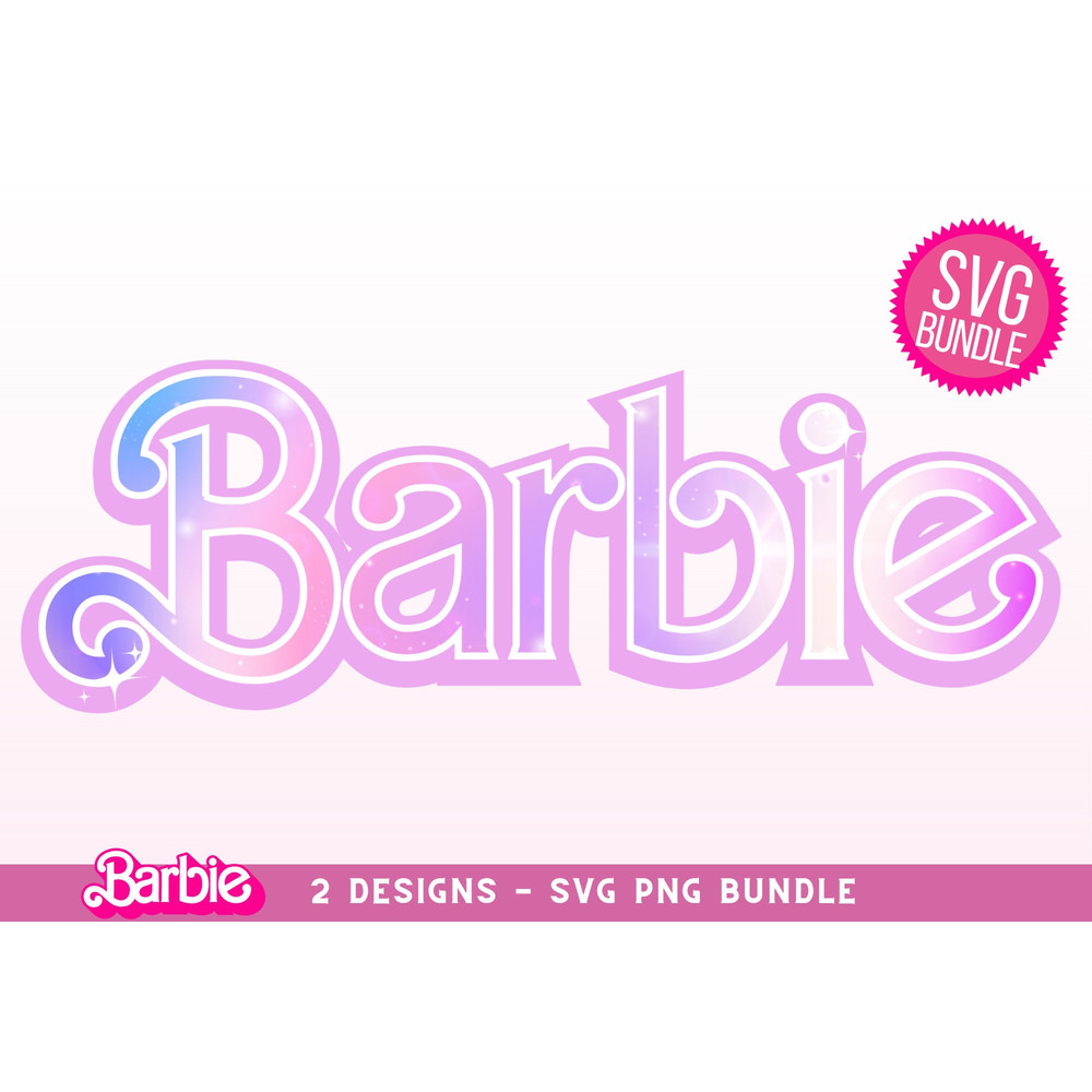Barbi Logo Aesthetic purple Clouds Retro SVG + PNG Instant Digital Download clipart, perfect for Cricut and Silhouette Clipart Pink Font - 1.jpg
