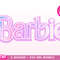 Barbi Logo Aesthetic purple Clouds Retro SVG + PNG Instant Digital Download clipart, perfect for Cricut and Silhouette Clipart Pink Font - 1.jpg