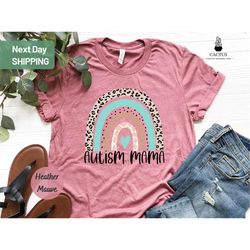 autism mama shirt, autism rainbow tee, autism mama shirt, autism mom gift