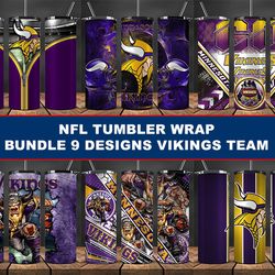 Vikings Tumbler Wrap , Football Tumbler Png, Nfl Tumbler Wrap
