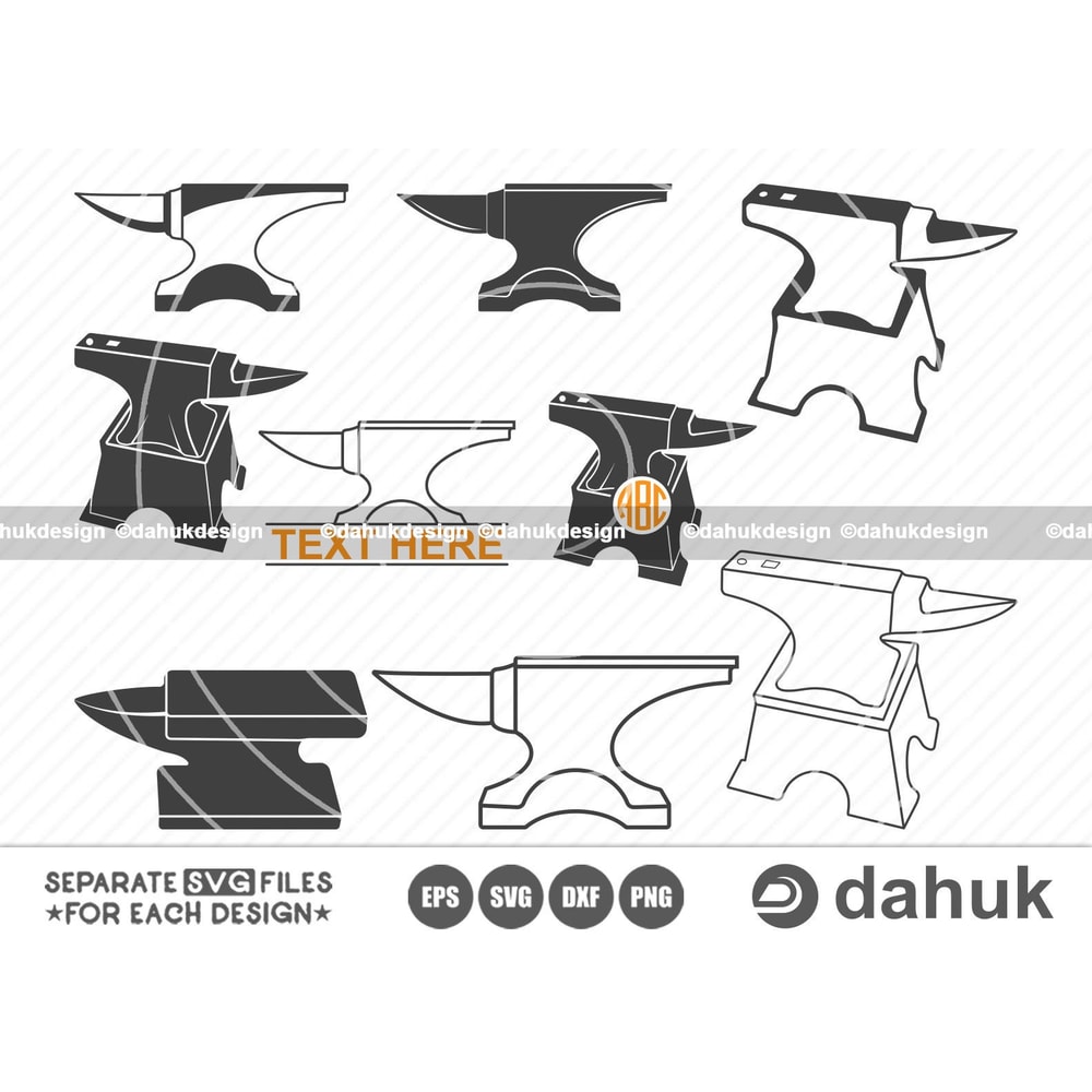 Anvil SVG, Anvil Icons, Anvil Vector, Blacksmith SVG, Forged Steel Svg, Metal Iron Tool Svg,Cut File For Silhouette, Svg, Eps, Dxf, Png - 1.jpg