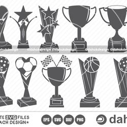 award trophies svg, trophy cup svg, sports award clipart, award trophies bundle, award svg, trophy vector, cut file for