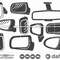 Car Mirror SVG, Car Back Mirror SVG, Car Side Mirror SVG, Rear View Mirror, Rear view svg, Cut file for silhouette, svg, Design space - 1.jpg