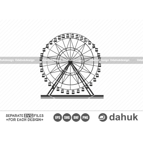 Ferris Wheel SVG, Wheel vector, Ferris Wheel Clipart, Ferris - Inspire