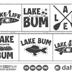 lake svg bundle  vo1, lake life svg, lake bum svg, lake shirt, lake bum sweatshirt, lake bum tee, lake life svg, cut fil