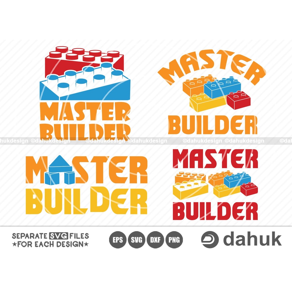 Master Builder SVG, Vector Toy Bricks, Blocks Vector, Toy Bricks Clip-art, Building Blocks SVG, Cut file, for silhouette, svg, eps, dxf, png - 1.jpg