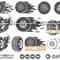 Racing Tire SVG Files, Racing Tire with Flames vector, Tire with Flames clipart, Fire wheel tire svg, Cut file, for silhouette, svg, eps - 1.jpg