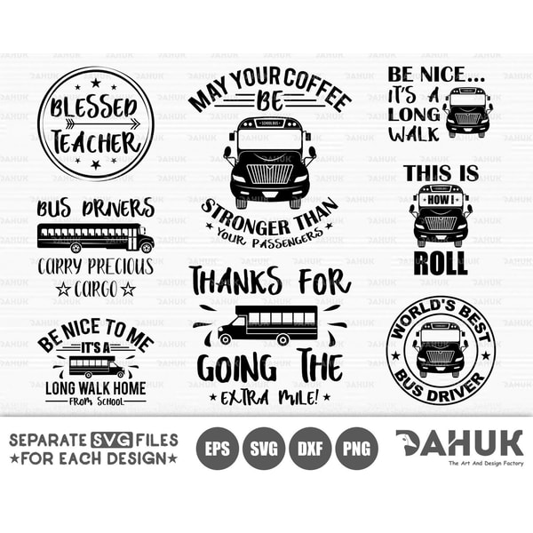 Bus Riders Svg School svg bundle, Bus driver svg, back to school, Cut file, - Inspire ...