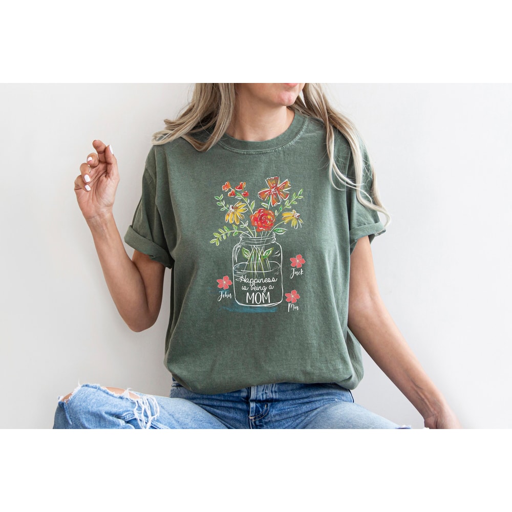 Custom Mom Shirt, Grandma Gift, Mother days Gift, New Mom Gift, Mama Shirt, Personalized Flower shirt, Custom Mom Shirt, Custom Flower Shirt - 2.jpg