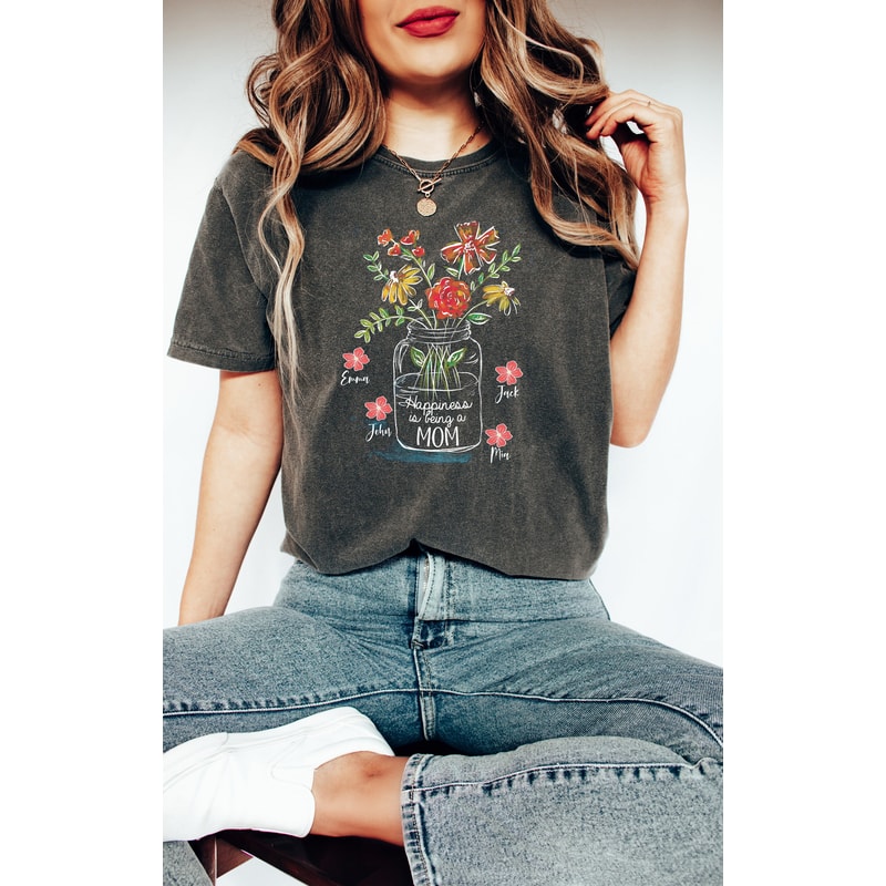 Custom Mom Shirt, Grandma Gift, Mother days Gift, New Mom Gift, Mama Shirt, Personalized Flower shirt, Custom Mom Shirt, Custom Flower Shirt - 3.jpg