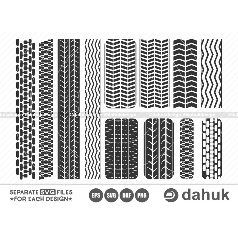 Tire Tread SVG, Tire Tread Cut File, Tire Prints, Tire Tread Silhouette, Tire Tread Template, Tire Tread Pattern SVG, Tire svg, Cut file - 2.jpg