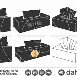 tissue box svg, facial tissue box svg, facial tissue clipart, tissue svg, cut file for silhouette, svg, eps, dxf, png, c