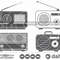 Vintage Radio Svg, Retro radio svg, Vintage Radio Icons, Vintage Radio Clipart, Cut file for silhouette, svg, eps, dxf, png, clipart cricut - 1.jpg