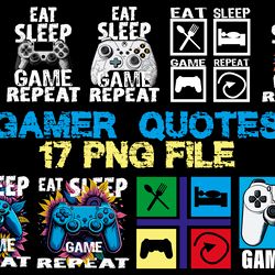 eat sleep game repeat digital 17 png files digital download sublimation