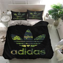 adidas logo bedding sets, adidas bedding, bedroom decor, decorations for home bedding sets, bedding luxury