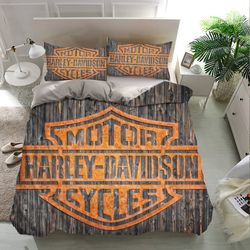 harley davidson logo bedding sets, harley davidson bedding, bedroom decor, decorations for home bedding sets, bedding