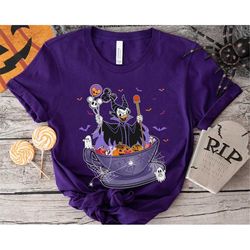 daisy duck maleficent mad tea party tea cups halloween t-shirt disney trip sweatshirt hoodie 2023 gift for men women