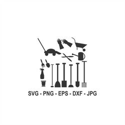 garden tools svg,tools bundle svg,instant download,svg, png, eps, dxf, jpg digital download