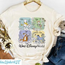 retro winnie the pooh shirt, pooh friend shirt, classic pooh bear shirt, walt disney world shirt, wildflower shirt, disn