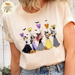 disney halloween shirt, disney princess halloween shirt, disney halloween balloons shirt, bibbidi bobbidi boo shirt, ari