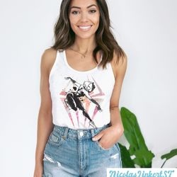 spider gwen tank top, spiderverse shirt, ghost spider tanks, spiderman across the spider-verse tanks, marvel spiderman 2