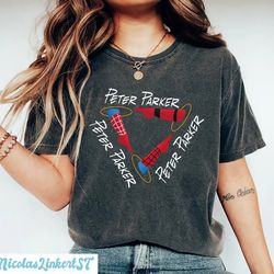 spider-man comfort colors shirt, three peter parker shirt, no way home shirt, parker 2001, marvel avengers shirt, spider