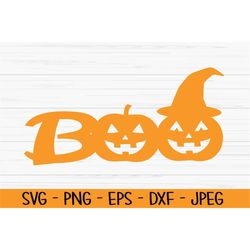 boo svg, halloween svg, cake topper svg, pumpkin svg, dxf, png, eps, jpeg, cut file, cricut, silhouette, print, instant