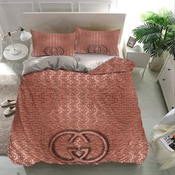 gucci logo bedding sets, guccibedding, bedroom decor, decorations for home bedding sets, bedding luxury