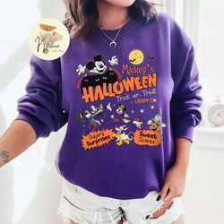disney halloween vintage shirt, mickey not so scary shirt, disney trick or treat shirt, disney sweet scares shirt, micke