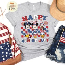 disney happy 4th of july t-shirt, mickey and friends independence day shirt, mickey ears shirt, disney patriotic tee, di