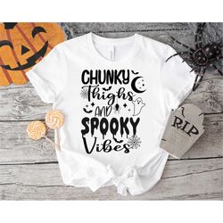 chunky thighs and spooky vibes svg, halloween svg, baby kids svg, dxf, png, eps, jpeg, cut file, cricut, silhouette, pri