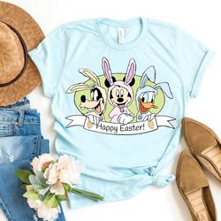 disney happy easter shirt, mickey and friends easter bunny shirt, disney family easter eggs shirt, easter kids shirt, mi