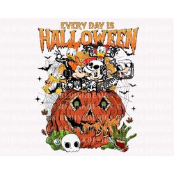 Every Day Is Halloween Png, Mouse And Friends PNG, Halloween Skeleton Png, Halloween Pumpkin Png, Spooky Season Png, Tri