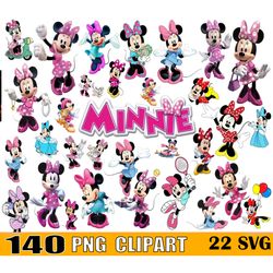 140 Minnie Mouse Clipart Png, Minnie Font, Princess svg, Mickey Mouse Clubhouse, Minnie Head Png