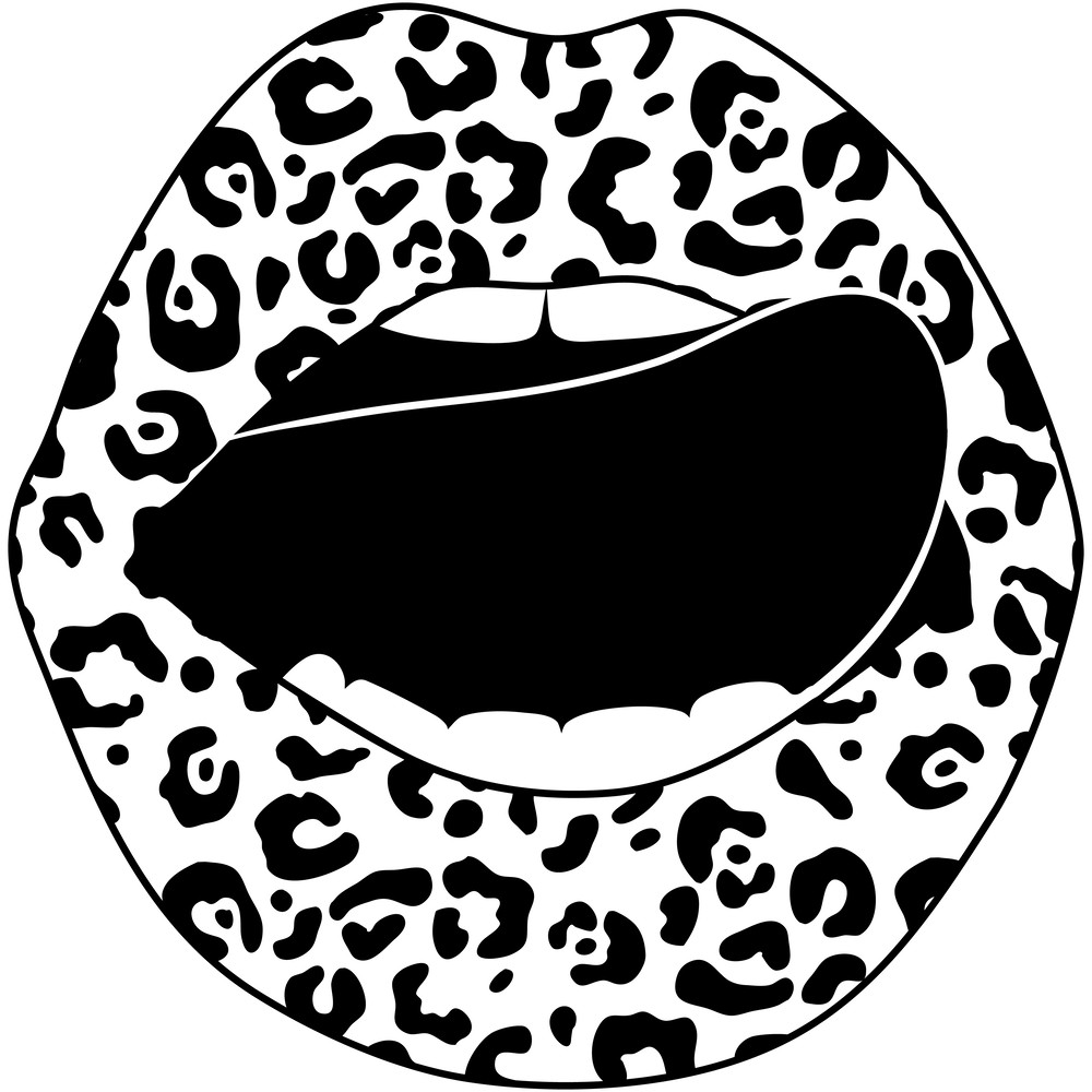 Leopard Lips Tongue BW.png