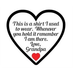 This is a shirt I used to wear - Grandpa - SVG PDF PNG Jpeg Eps Dxf File - Silhouette- Cricut Compatible