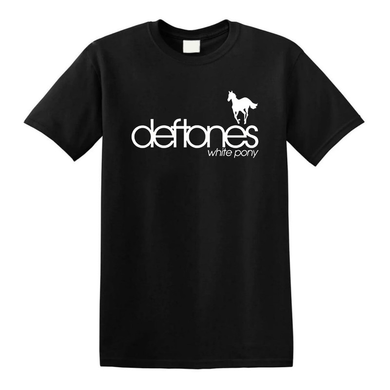 HBLove Mens Deftones White Pony Short Sleeve T-Shirts.jpg
