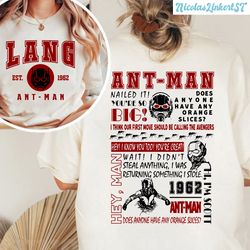 two-sided ant-man shirt, scott lang shirt, ant man and the wasp quantumania shirt, antman 2023 shirt, avengers shirt, ma