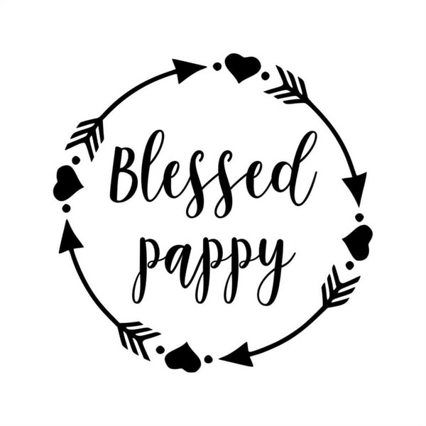 Blessed pappy - SVG PDF PNG Jpg Dxf Eps - Welcome Silhoue - Inspire Uplift