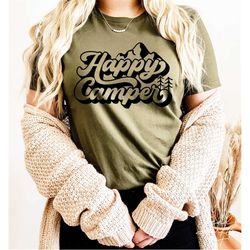 happy camper svg, png, camping svg, summer svg, camp life svg, summer shirt svg, adventure svg, camper svg, camping shir