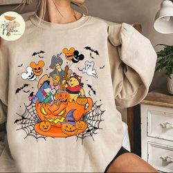 disney pooh halloween shirt, pooh and friends halloween shirt, winnie the boo shirt, disney halloween balloons shirt, di