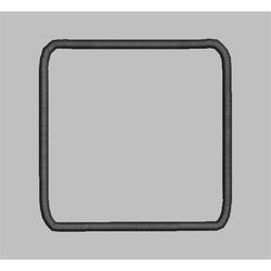 4 Inch Blank Square Memory Patch  - Put Your Own Wording on this - Pes Jef Hus Vip Exp XXX Dst Vp3-Instant Download with